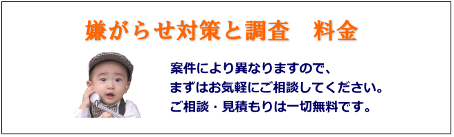 嫌がらせ対策と調査